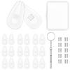 10 Pairs Silicone Nose Pads for Glasses, Push-in Glasses Nose Pads Silicone, Glasses Nose Pads, Fits Regular, Sunglasses, and Reading Glasses, Includes Screwdrive (10) view 1