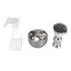 Dioche Shaving Brush Kit for Men Premium Synthetic Shaving Brush Set with Bowl and Stand for Barber Travel Hotel Grooming Essential Stylish Resin Handle Durable Stainless Steel Base view 3