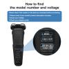 4.3V Charger Compatible with Philips Shaver A00390 Charger for QP2520/QP2620/MG5730/MG3720/BT3206/BT3208 Trimmer Shaving Charger Adapter Power Cable UK Plug (Black) view 3
