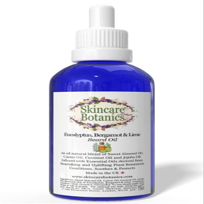 Skincare Botanics Beard Oil with Eucalyptus, Bergamot & Lime | Infused with Natural Essential Oils