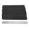 100 Pcs Replacement Nail File Strip Kit, Disposable Nail Abrasive Files, Stainless Steel Nail File Base Plate with Sticky, Professional Nail Repair Supplies for Salon and H view 1