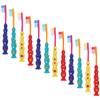 HONITANO 12pcs Boy Girl's Cartoon Soft Toothbrush Suction Cup Boy Girl Manual Toothbrush and Home Travel view 1