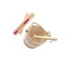 Ailan 5L Wooden Sauna Bucket and Ladle Set with Timer Hourglass Crafted Sauna Accessories for Spas and Showers Portable Tool Accessories Kit Sturdy view 4