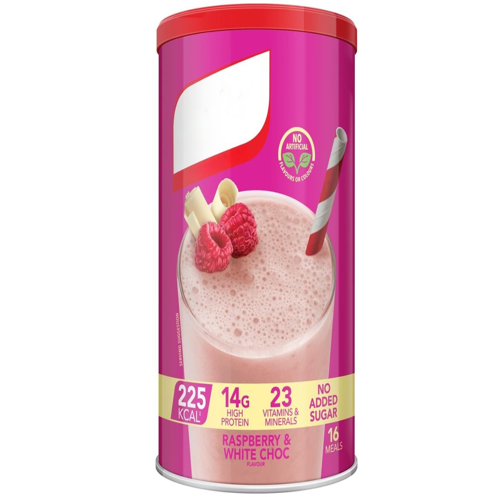 Meal Shake - This Flavoured Shake Is High In Protein And Fibre - Contains 23 Vitamins And Minerals - No Added Sugar - 227Kcal, And Contains 16 Meals (Raspberry & White Chocolate)