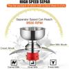 Electric Milk Cream Separator, 5L Stainless Steel Skimmer, 9500 RPM Efficient for Dairy Products, Ideal for Home and Commercial Use view 3
