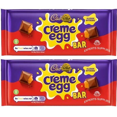 Easter Chocolate Bundle - Cad Creme Egg Chocolate Bar 123g Pack of 2 for Women, Men and Kids Gift for Easter & Easter Egg Hunts 2026