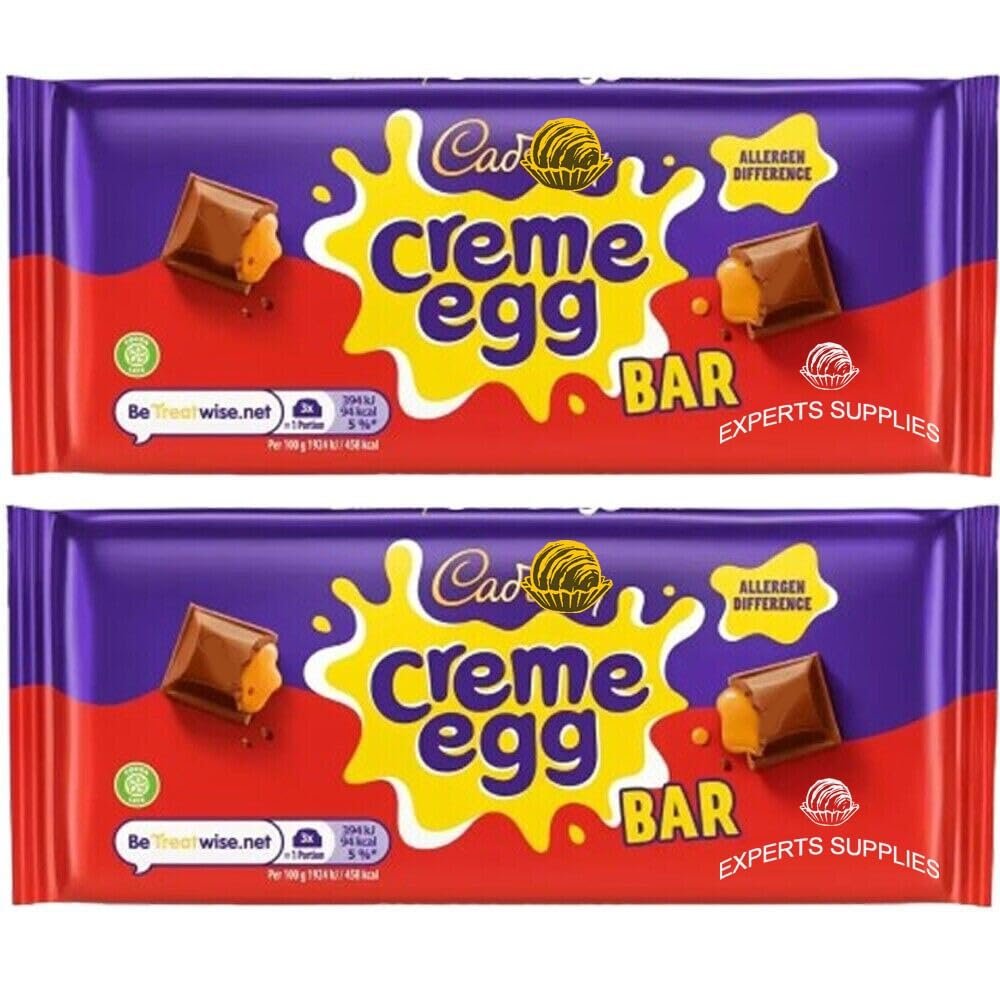 Easter Chocolate Bundle - Cad Creme Egg Chocolate Bar 123g Pack of 2 for Women, Men and Kids Gift for Easter & Easter Egg Hunts 2026
