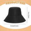 Baoblaze Sauna Hat Sauna Accessories Premium Protects Hair from Overheating Gift Reusable Breathable Practical Durability Comfortable, Black view 2