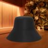 Baoblaze Sauna Hat Sauna Accessories Premium Protects Hair from Overheating Gift Reusable Breathable Practical Durability Comfortable, Black view 3