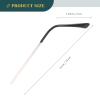 COHEALI Metal Eyeglasses Replacement Temple Pair Silver Universal Glasses Arms Legs for Eyeglasses Repair Kit Compatible Sunglasses and Spectacles view 2