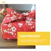 Didiseaon Japanese Style Bento Wrapping Cloth for Lunch Box Packing, Red Untwisted Yarn Fabric with Lightweight Design, Health and Easy to Wash, for Box Packaging and Daily Use view 3