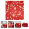 Didiseaon Japanese Style Bento Wrapping Cloth for Lunch Box Packing, Red Untwisted Yarn Fabric with Lightweight Design, Health and Easy to Wash, for Box Packaging and Daily Use view 4