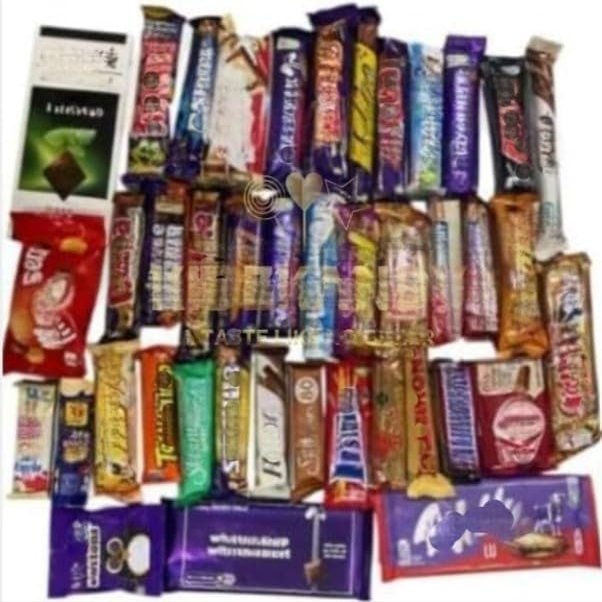 Mix Different 97 Chocolate Bars Gift Hamper For All Occasions, Take A Moment To Savor The Rich Flavors And Heavenly Goodness Of Chocolate
