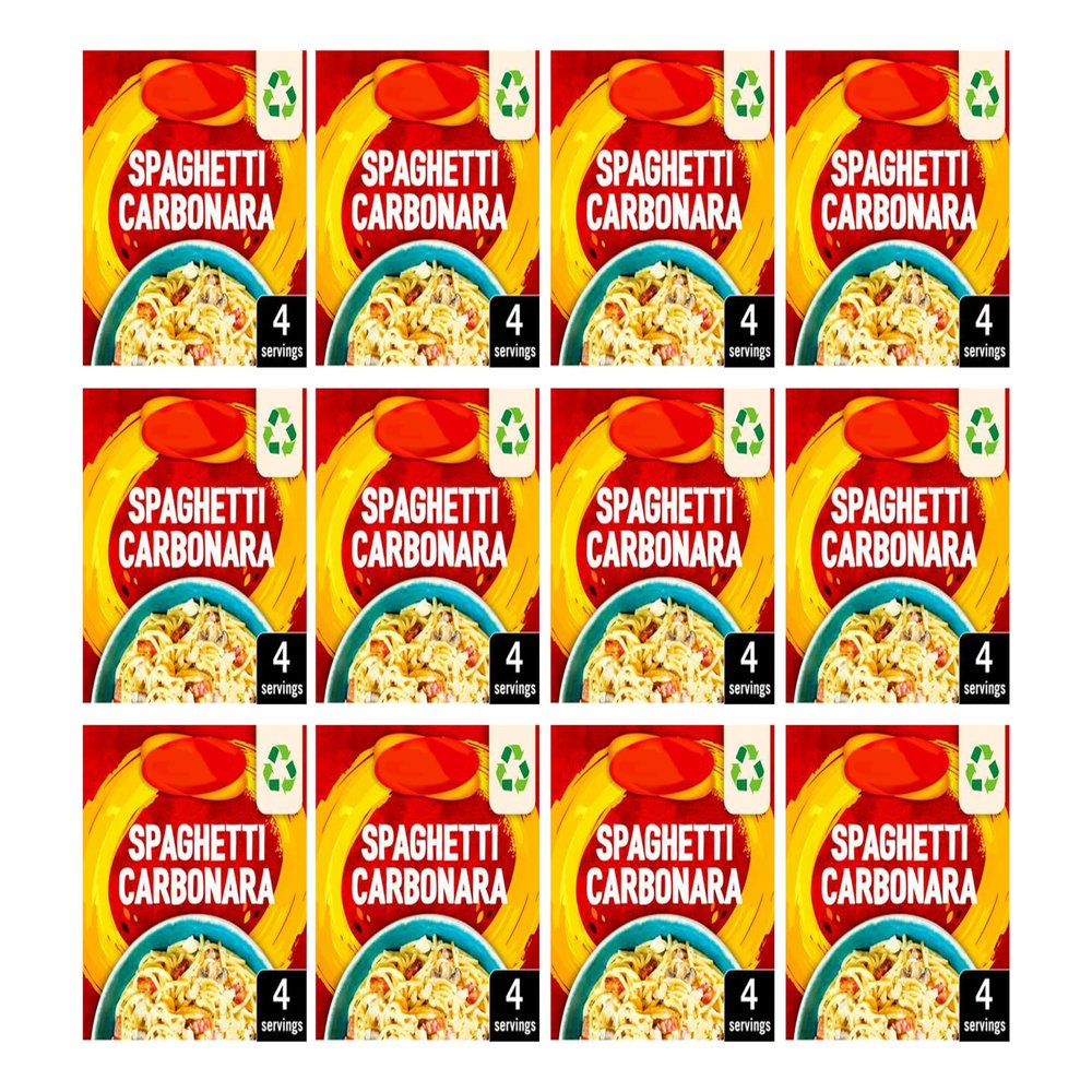 Spaghetti Carbonara Recipe Mix, No Artificial Flavourings,Vegetarian, 32g, Pack of 12
