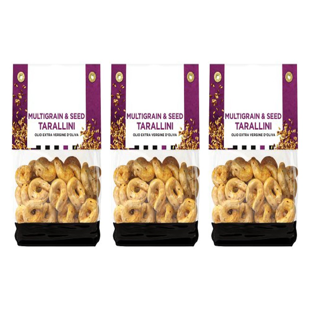 Tarallini Multigrain & Seeds, Vegan, 170g,Pack Of 3