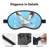 Flying Seagulls Blackout Sleep Mask,Soft Polyester, Anti-Light, Stylish,Suitable for Men and Women,for Daily Work and Outdoor Travel. view 3