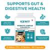 ICEVIT Probiotic Complex 10 Billion CFU | 6 Live Bacterial Strains with FOS | 60 Vegan Capsules | Food Supplement | Made in UK view 2