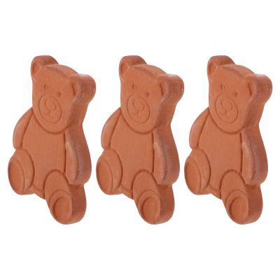 DEARMAMY 3pcs Bear-Shaped Pottery Moisture Absorbers for Food Storage Containers with Humidity Absorber Function and Moisture Control, for Kitchen Use