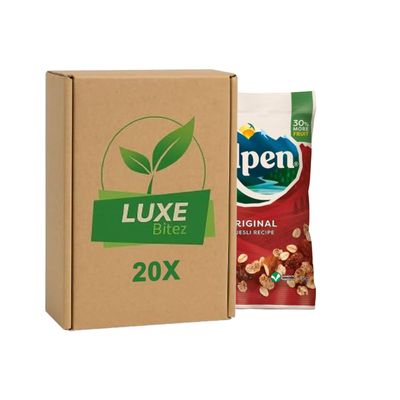 Wholegrain Muesli Sachets Alpen Original 45g Compatible with Alpen By Luxe Bitez (Pack of 20)