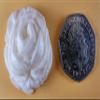 12 x Edible 3D 33mm large roses rose flowers icing toppers, cake cupcakes decorations T011 (Grey Silver) view 3