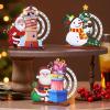 XAGMODSHN Artisanal Advent Calendar with Toss Hurdles Modern Wooden Countdown Decor for Bedroom & Living Room Oaken Arrival Calendar view 4