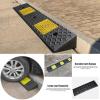 Heavy Duty Rubber Threshold Ramp for Wheelchairs and Scooters, Enhances Accessibility on Sidewalks and Driveways view 4