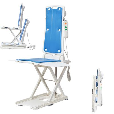 Electric Reclining Chair Lift for Floor Assistance, Supports 300 lbs, Adjustable Height, Aids in Standing Up
