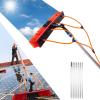 15m Water Fed Pole Kit - Extendable Telescopic Aluminum Pole, Window Cleaning Brush & Spray Washer for Outdoor Window Cleaning & Solar Panel Maintenance, 50FT Length view 1
