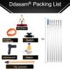15m Water Fed Pole Kit - Extendable Telescopic Aluminum Pole, Window Cleaning Brush & Spray Washer for Outdoor Window Cleaning & Solar Panel Maintenance, 50FT Length view 2