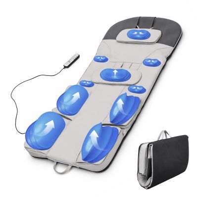 3D Full Body Massage Mat with Heat, Foldable Massage Pad with Remote Control, 3 Modes, 3 Intensity for Neck, Back, Waist, Hips and Legs Body Stretching & Lumbar Pull Muscle Relaxation Curved Stretch