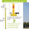 YEHOZZ Telescopic Measuring Ruler,Adjustable Height Measuring Pole, Epoxy Resin Height Measuring Stick for Live Power Lines and Construction Height Measuring Stick Lineman w/Hook Yellow-12m/39.4ft view 3