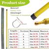 YEHOZZ Telescopic Measuring Ruler,Adjustable Height Measuring Pole, Epoxy Resin Height Measuring Stick for Live Power Lines and Construction Height Measuring Stick Lineman w/Hook Yellow-12m/39.4ft view 4