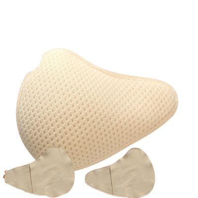 Kreeqe Lightweight Grass Seed Breast Prostheses Comfortable After Surgery Breathable Sweat Absorbing Thickened, Left-extended, M