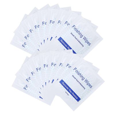 AMUSLESUR 50Pcs Wax Removal Wipes for Women Waxing Aftercare, Oil-Removing Wax Cleaning Pads, Sensitive Skin Cleansing Wipes for Body Hair Depilation and Residue Removal