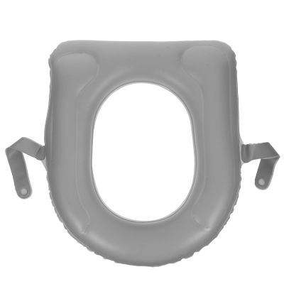 DECOMELODY Portable Inflatable Toilet Heightening Pad with Secure Suction Cups PVC Cushion for Toilet Seat Booster Suitable for Households and Outdoor Camping Cushion for Seniors