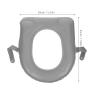 DECOMELODY Portable Inflatable Toilet Heightening Pad with Secure Suction Cups PVC Cushion for Toilet Seat Booster Suitable for Households and Outdoor Camping Cushion for Seniors view 2