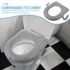 DECOMELODY Portable Inflatable Toilet Heightening Pad with Secure Suction Cups PVC Cushion for Toilet Seat Booster Suitable for Households and Outdoor Camping Cushion for Seniors view 3