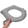 DECOMELODY Portable Inflatable Toilet Heightening Pad with Secure Suction Cups PVC Cushion for Toilet Seat Booster Suitable for Households and Outdoor Camping Cushion for Seniors view 4