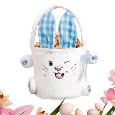 Cuddly basket, plush storage bag - for treats, for sweets, toys, picnics, home, party, celebration, festive occasions