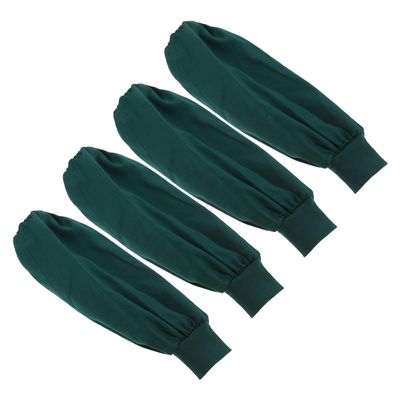 CIYODO 2 Pairs Cotton Protective Arm Sleeves with Nonskid Stretchy, Small Size 33cm Length, Breathable Forearm Oversleeves for Nursing, Hospital, Cleaning, and Gardening Use