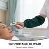 CIYODO 2 Pairs Cotton Protective Arm Sleeves with Nonskid Stretchy, Small Size 33cm Length, Breathable Forearm Oversleeves for Nursing, Hospital, Cleaning, and Gardening Use view 3