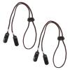 Hemobllo 2pcs Adjustable Outdoor Caps Clips Multi-function Hat Strap Brown Anti-lost Hat Holder for Travel Cycling and Sports view 1