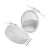 JEWEDECO Denture Case Denture Storage Box Compact Soak Container Lightweight Plastic for Travel Cleaning Store White view 2