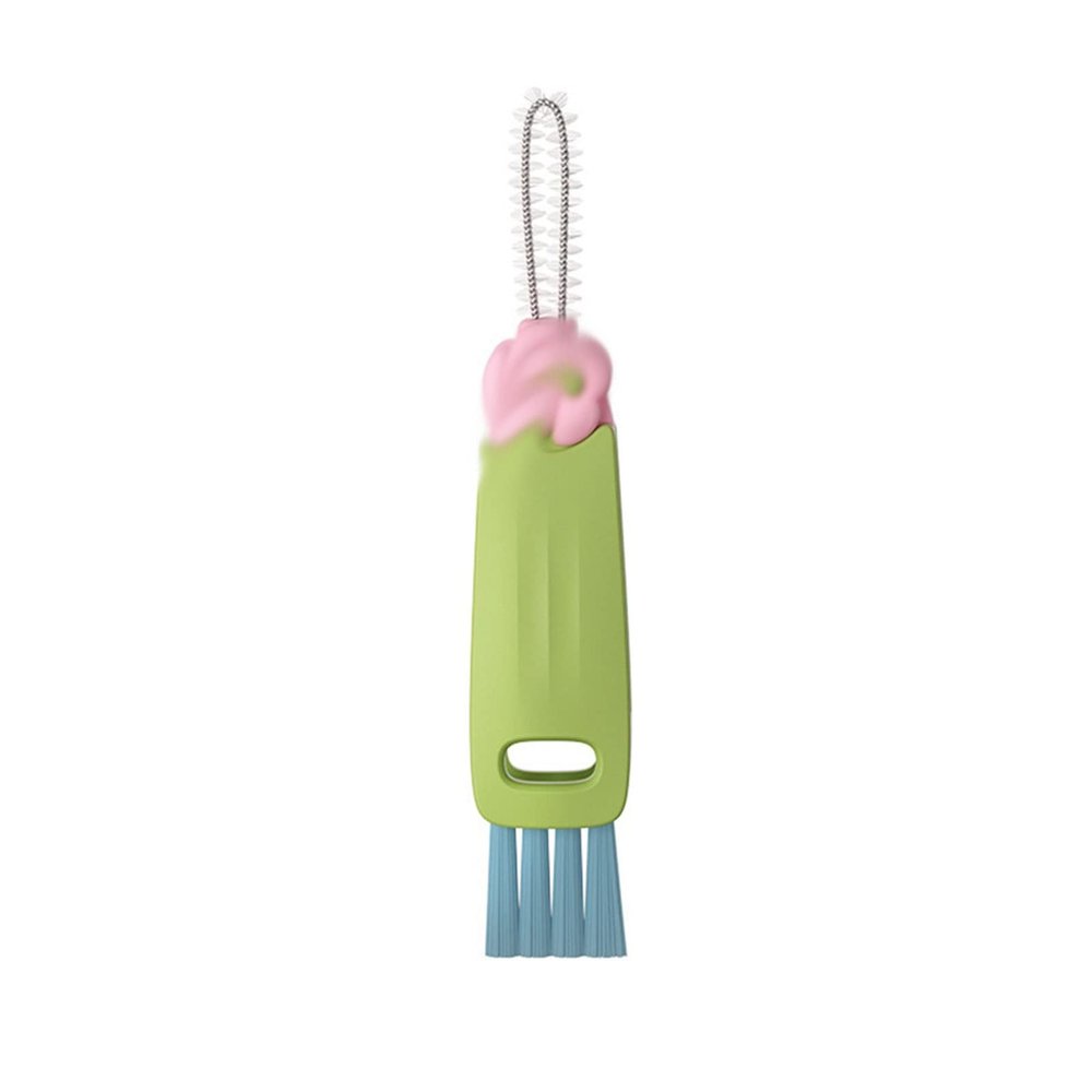 JINGYAN Cleaning Brushes Multifunction Gap Cleaning Brush Cup Cover Bottles Keyboard Groove Window Dead Corner Kitchen Tools(Green)