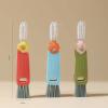 JINGYAN Cleaning Brushes Multifunction Gap Cleaning Brush Cup Cover Bottles Keyboard Groove Window Dead Corner Kitchen Tools(Green) view 4