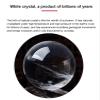 QMKADFQXF White Crystal Sphere Clear Quartz Ball with Stand Balls for Home Decor Decorative Invite Wealth Witchcraft,80mm Natural crystal rough view 2