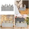 PANGBOER Wood LED Lighted Advent Calendar with 24 Drawers Countdown Calendar Desktop Decoration Unique Christmas Holiday view 2