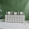 PANGBOER Wood LED Lighted Advent Calendar with 24 Drawers Countdown Calendar Desktop Decoration Unique Christmas Holiday view 4