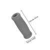 OKUMEYR 4pcs Walking Cane Handle Grip Covers Thickened Foam Crutch Hand Grips Non-Slip Replacement Handles for Elderly Mobility Aids with Black and Grey Cushioned Sleeves view 2
