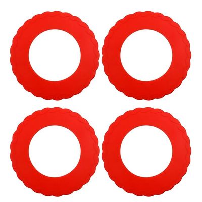 Bosiyrggrl Perfect for 4 to 6 Inch Pies, 4pcs Silicone Mini for Baking Molds-Easy to Clean Anti-Burning Design